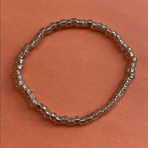 cream/silver bracelet
